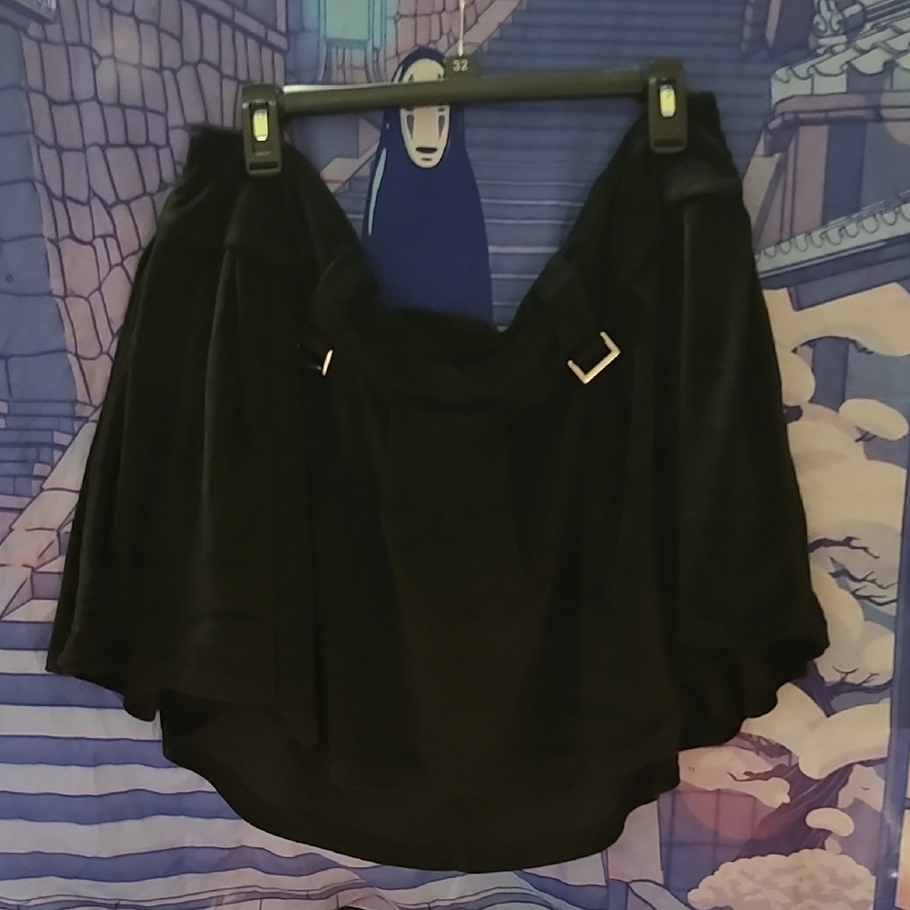 Sugar Thrillz Black Asymmetrical Skater Mini Skirt